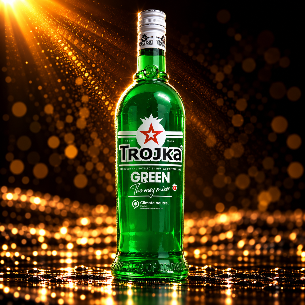 Trojka Green Vodka Liquor 0.7l