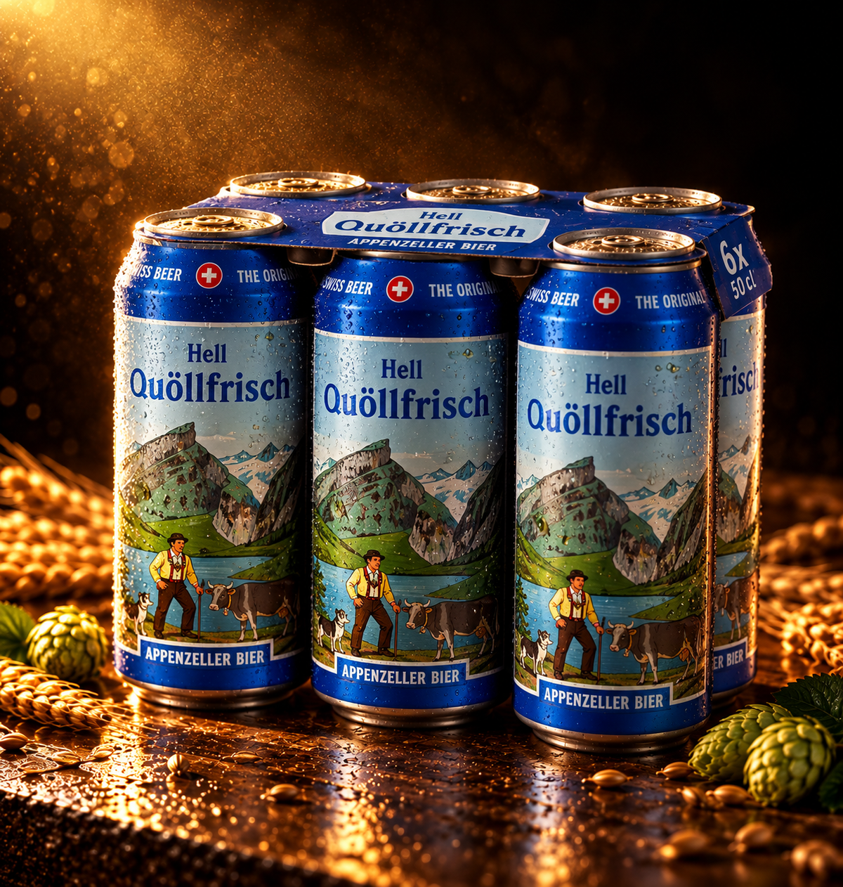 6-Pack Appenzeller Quöllfrisch Dose 0,5l